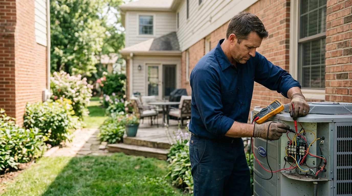 HVAC technician working near Huntsville, AR